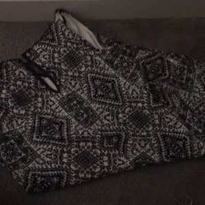 Black and white dress